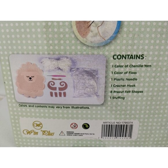 Crochet Lamb Plush Making Kit For Kids Ages 8+ - Picture 7 of 7
